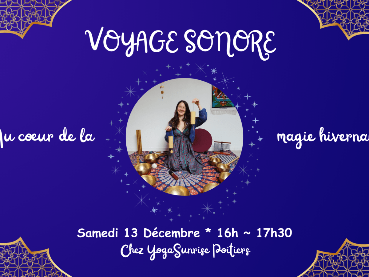 Voyage sonore le 13 décembre à&nbsp;Poitiers